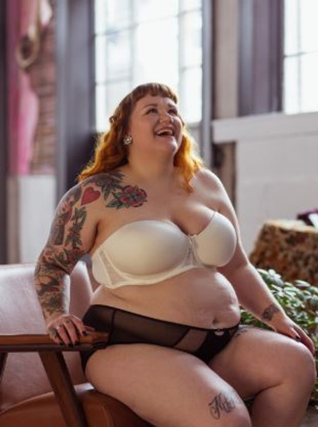 Elissa Strapless Bra in Pearl White FINAL SALE (50% Off)
