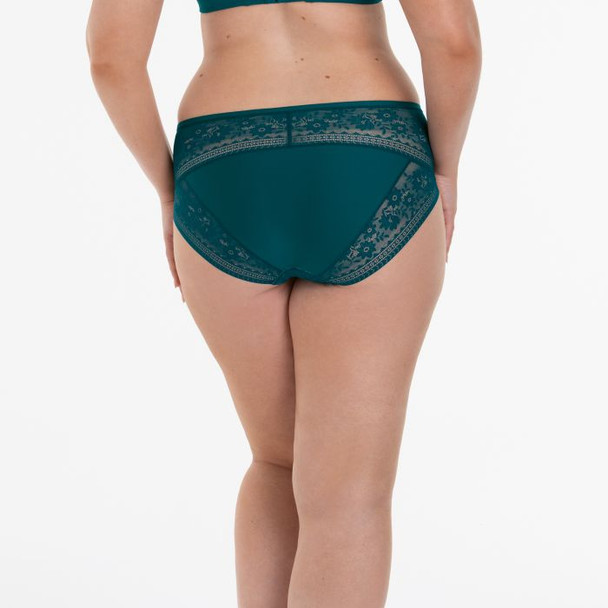 Rosemary High-Waist Brief in Emerald