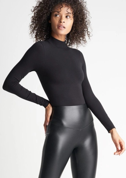 Madelyn Mock Neck Shaping Full Back Bodysuit