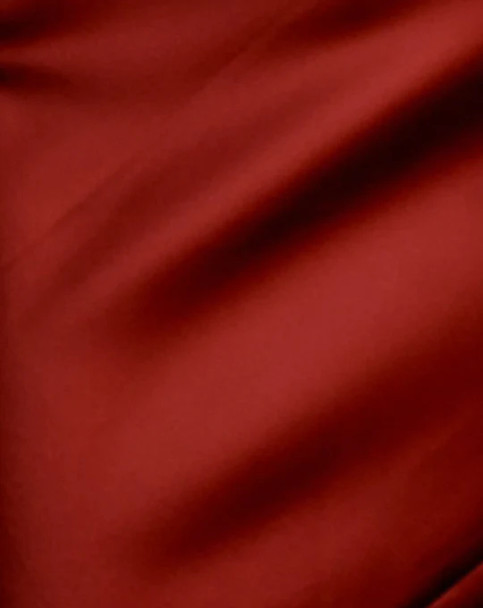 Satin Maxi Robe in Ruby Wine