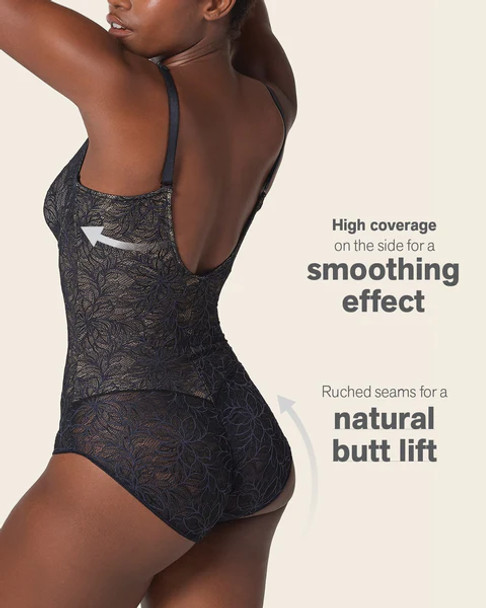 Underwire Shaping Bodysuit in Black
