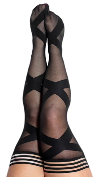 Jackie Ballet Thigh Highs in Black