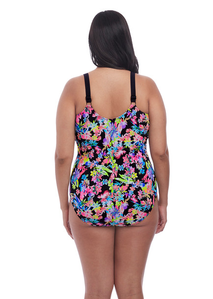 Electroflower Adjustable Molded Swimsuit in Black