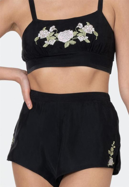 Magnolia Bralette Set in Black