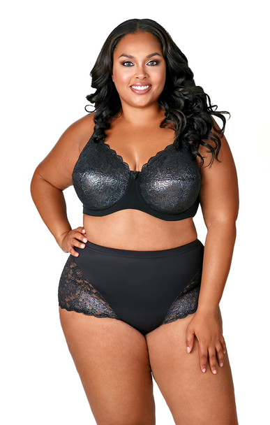 Stretch Lace Full Coverage Underwire Bra in Mermaid