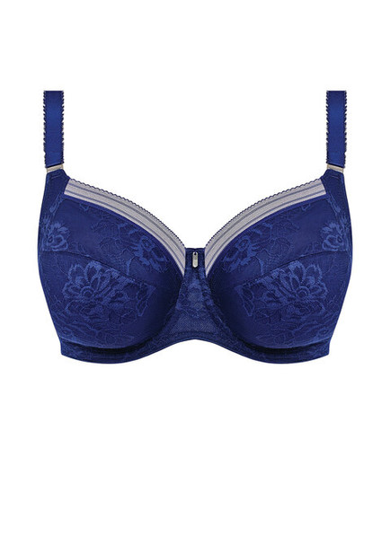 Fusion Lace Underwire Side Support Bra in French Navy
