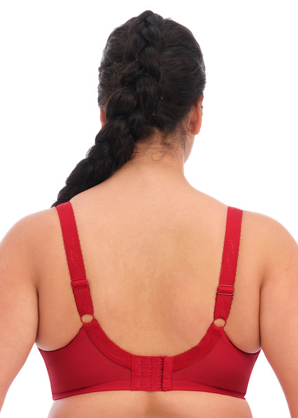 Morgan Stretch Lace Banded Underwire Bra in Haute Red
