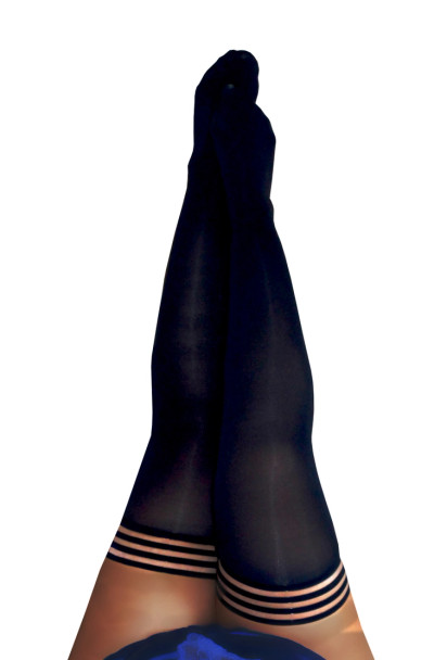 Danielle Classic Opaque Thigh-Highs in Black
