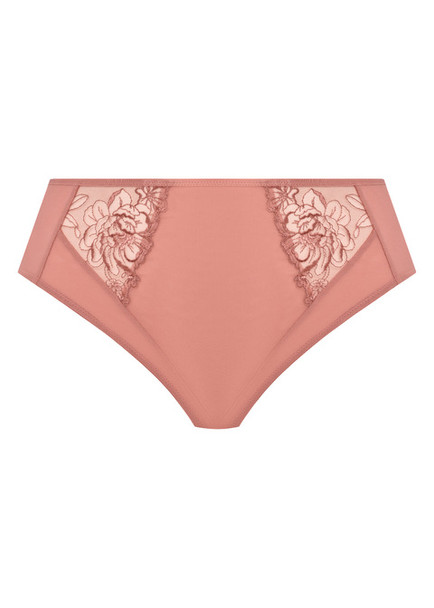 Teagan High Leg Brief in Ash Rose