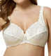 Stretch Lace Bandless Underwire Bra in Ivory