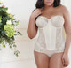 Adelaide Underwire Basque Longline in White