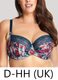 Chi Chi Balconnet Bra in Teal Floral FINAL SALE (40% Off)