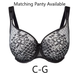 Mélody Full Cup Bra in Noir