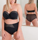 Deluxe Strapless Bra in Black/Almond FINAL SALE NORMALLY $80