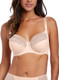 Illusion Underwire Side Support Bra in Natural Beige