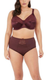 Cate Underwire Full Cup Banded Bra in Raisin (RAN) FINAL SALE (50% Off)