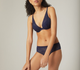 Navy bra and panty set by Simone Perele