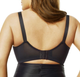 Leopard Pattern Lace Mesh Softcup Bra in Black