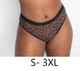 Sheer Mesh High Cut Brief in Designer Leo