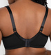 Sheer Mesh Plunge T-Shirt Bra in Black