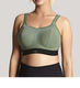 Non-Wired Sports Bra in Khaki/Black