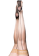 Ruby Cuban Heel Thigh Highs in Beige with Black
