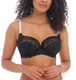 Offbeat Underwire Side Support Bra in Black