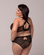 Dot Gold Bra in Cappuccino/Black