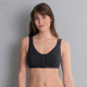 Isra Post-Mastectomy Front Closure Bra in Black