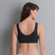 Isra Post-Mastectomy Front Closure Bra in Black