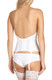 Strapless Satin Soiree Bustier in White