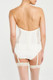 Lace Hourglass Strapless Longline in Cream