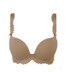 Thalia Seamless Padded Plunge Bra in Caramel