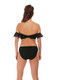 Marseille Underwire Bardot Bikini Top in Black