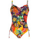 Sun Wirefree One Piece Swimsuit in Fire Print FINAL SALE (50% Off)