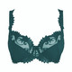 Thalia Underwired Low-Necked Microfiber Bra in Cyprès FINAL SALE (50% Off)