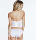 Ariel Hidden Underwire Longline Bridal Bra in White