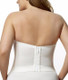 Lace Longline Strapless Bra in White