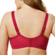 Stretch Lace Full Coverage Underwire Bra in Red