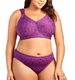 Jacquard Panty in Aubergine