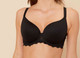 Caresse 3D Plunge Bra in Black
