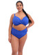 Magnetic Underwire Wrap Plunge Bikini Swim Top in Sapphire (SAR)
