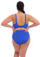 Magnetic Underwire Wrap Plunge Bikini Swim Top in Sapphire (SAR)