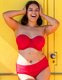 First Class Bandeau Swim Top in Red FINAL SALE (25% Off)
