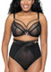Unzipped Plunge Bra in Black