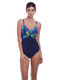 Coconut Grove Twist Front Underwire Control One Piece Swimsuit in Ink FINAL SALE (50% Off)