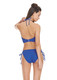 Sundance Underwire Padded Hi-Neck Crop Swim Top in Cobalt FINAL SALE (50% Off)