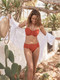 Marina Fold Pant Swim Bottom in Java Red FINAL SALE NORMALLY $41.99