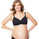 Dark Croissant Nursing Bra in Black