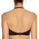 Versailles Padded Bandeau Bikini Swim Top in Black